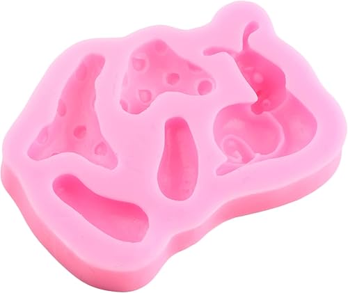 Miniatura 4 de MIYAHOUSE Moldes de silicona con textura de pared de ladrillo de jardín de hadas encantada, textura de piedra, camino de piedra, moldes de fondant,