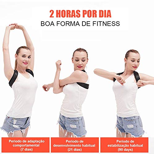 Cinto de Ajustável,Corretor de Postura para Homens e Mulheres, Corretor de Postura Confortável Supor
