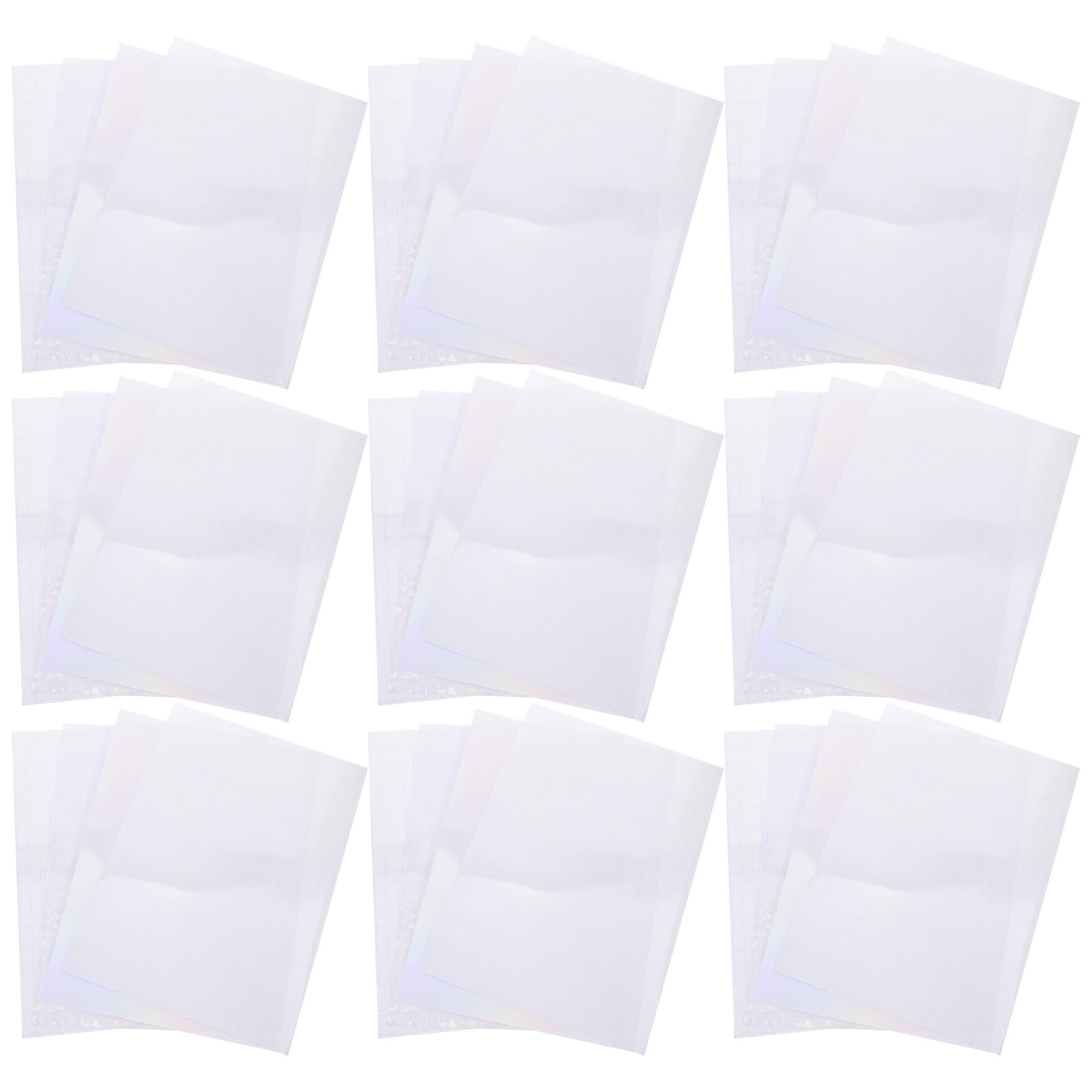 ifundom 40 Fogli Adesivi Olografici Autoadesivi Laminati Rivestimento Trasparente Pellicola di Carta Olografica Resistente a Graffi e Strappi per Decorazioni Fai da Te e
