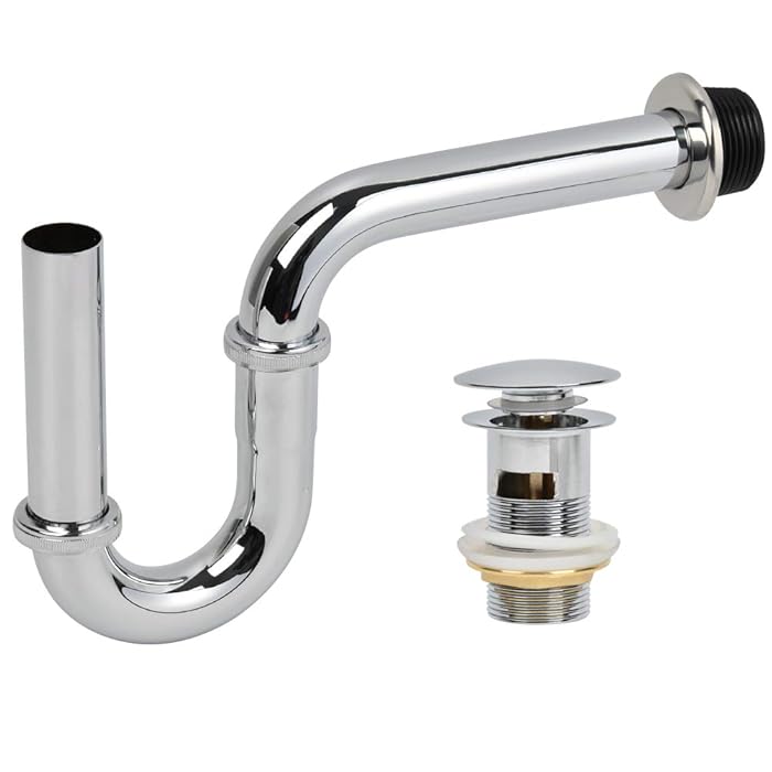 Buy Siphon Odour Trap Sink Basin Pipe, Copper Chrome Plating Siphon