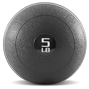 ProsourceFit Slam Medicine Balls 5, 10, 15, 20, 25, 30, 50lbs Smooth and Tread Textured Grip Dead Weight Balls for Strength and Conditioning Exercises, Cardio and Core Workouts