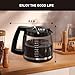 12-Cup Coffee Pot Replacement Compatible with Cuisinart Coffee Maker Models SS-12, SS-15, SS-16, DCC-1100BK, DCC-1200, DCC-2650, CHW-12P1, DGB-400, DGB-550BK, DGB-550BK1, DGB-625BC and DGB-700BC
