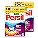 Produktbild Persil Color Pulver 200 (2 x 100) Waschladungen, Colorwaschmittel mit Tiefenrein-Plus Technologie bekämpft hartnäckigste Flecken, Waschpulver für leuchtende Farben