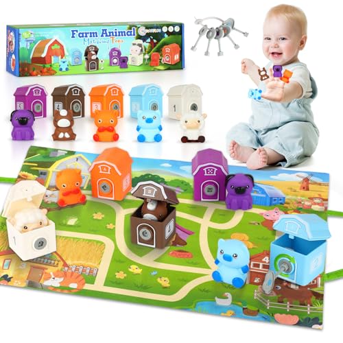 Farm Animal Learning Toys for 2 3 4+ Year Old