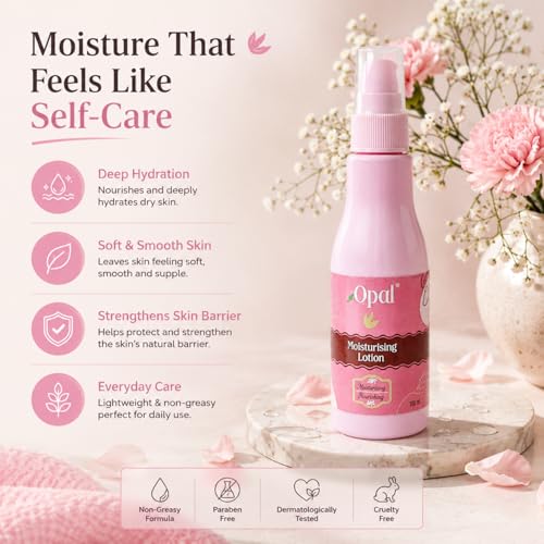 Image of OPAL Moisturising Lotion 100ml Combo Pack of 3 | Deep Moisture Body Lotion for Dry Skin Women & Men | Winter Body Lotion for Daily Use | Non Greasy Moisturizer Lotion for Body