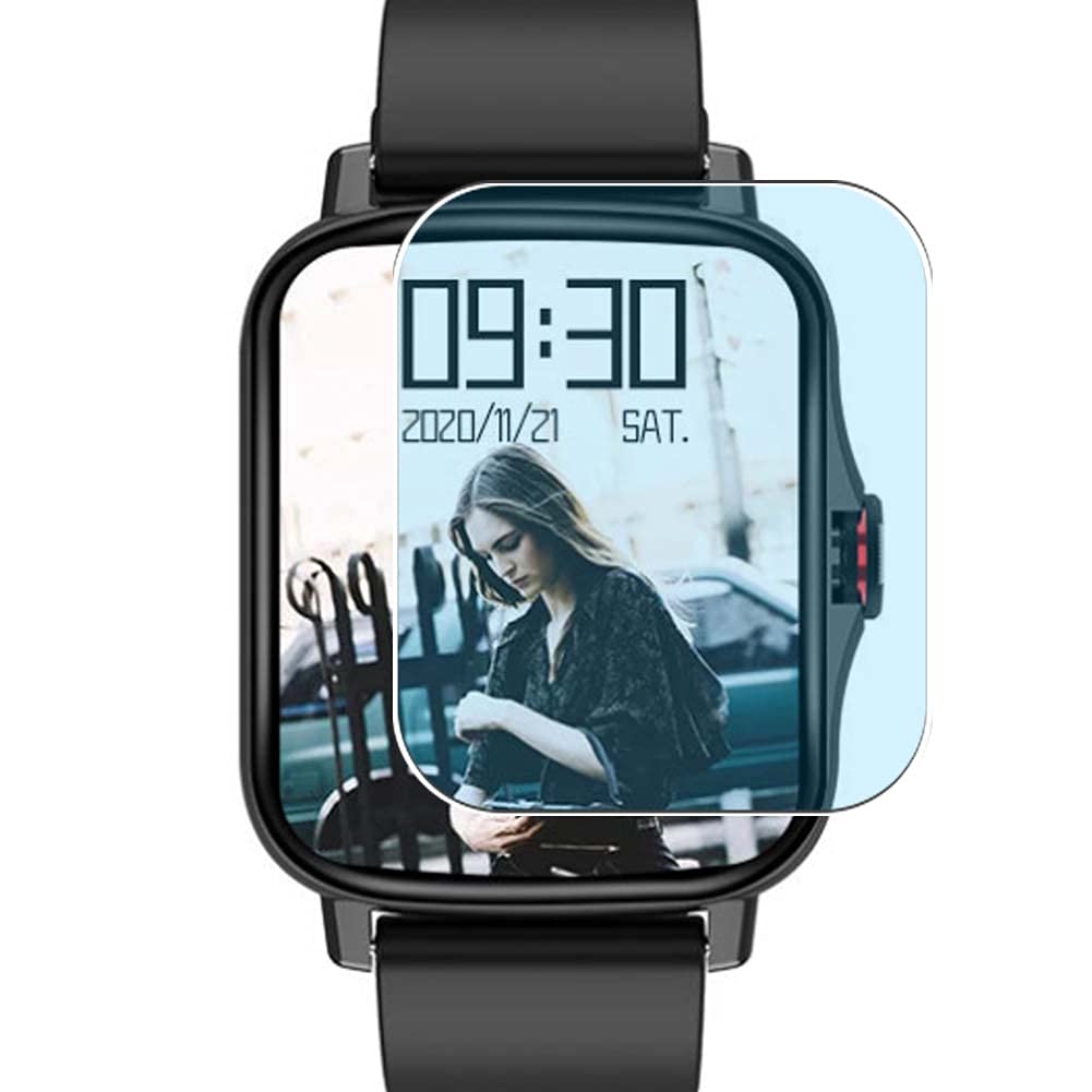 Vaxson 3-Pack Anti Blue Light Screen Protector, compatible with YAUNLEL FM08 1.75" Smart Watch Smartwatch, Blue Light Blocking Film TPU Guard [ NOT Tempered Glass ]