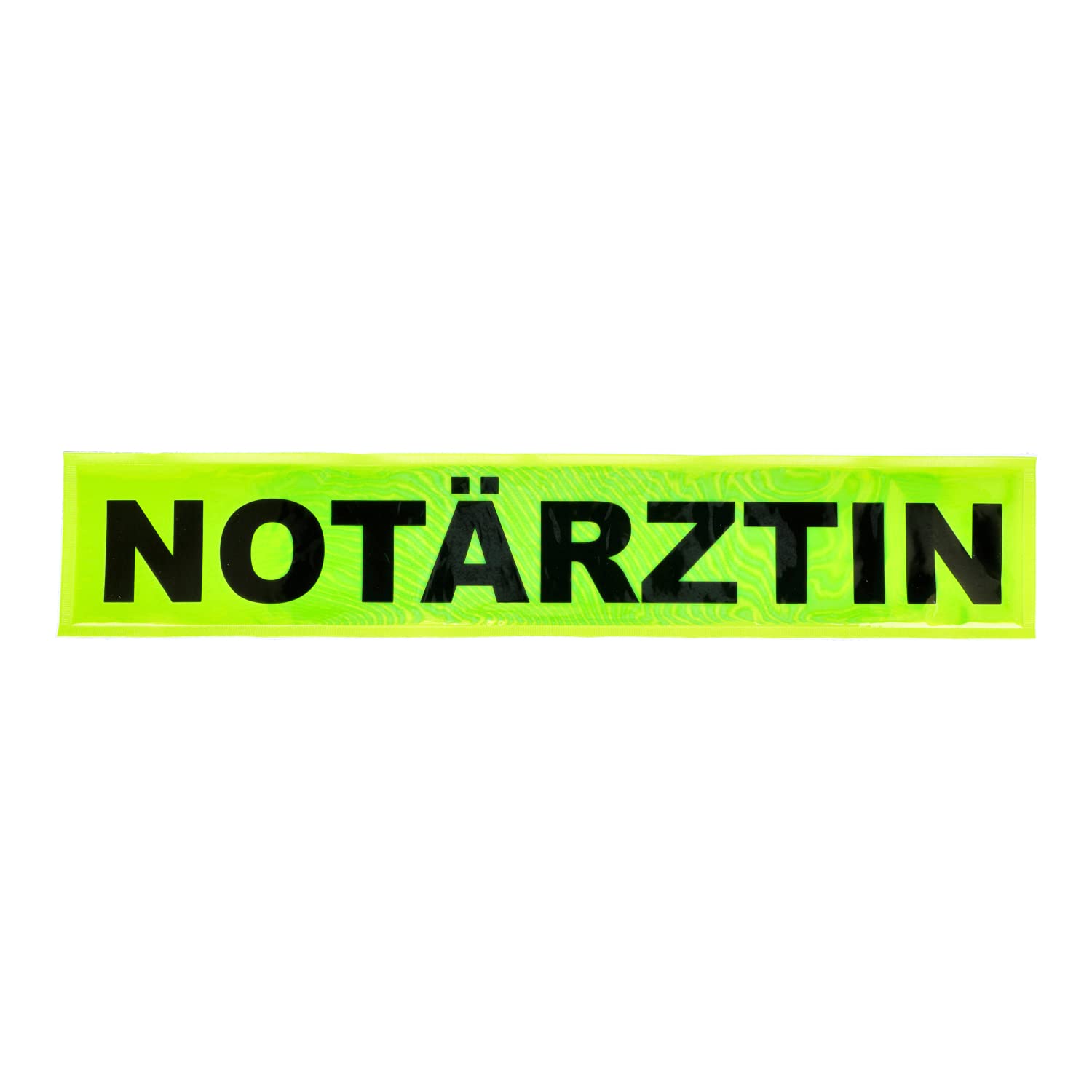 Rückenschild NOTÄRZTIN gelb 42 x 8cm