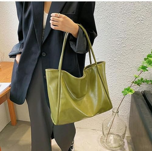 Bolso hobo informal para mujer, bolso tote retro de poliuretano suave, bolso cruzado y de hombro, ideal para trabajo o universidad miniatura 2
