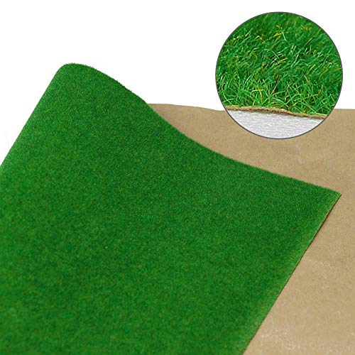 Evemodel 100 * 41 cm Grasmatte- Landschaftsbau Farblich Sortiert Wiesen Matte, Modelleisenbahnrasen Rasenmatte Grasmatte… – Bild 3
