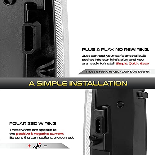 Vipmotoz Switchback Full White & Amber Led Side Marker Light Lamp Assembly Replacement Pair For 2003-2007 Ford F250 F350 Super Duty Pickup Truck Towing Mirror #TOP3