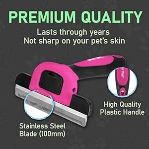   Maxpower-Planet-Pet-Grooming-Deshedding-Dog-Brush-Cat-and-Dog-Deshedding-Brush-Tool-Deshedder-for-Dogs-Comb-Dog-Brush-Short-Hair-and-Medium-Pet-Hair-Reduces-Shedding-up-to-95-Pink
