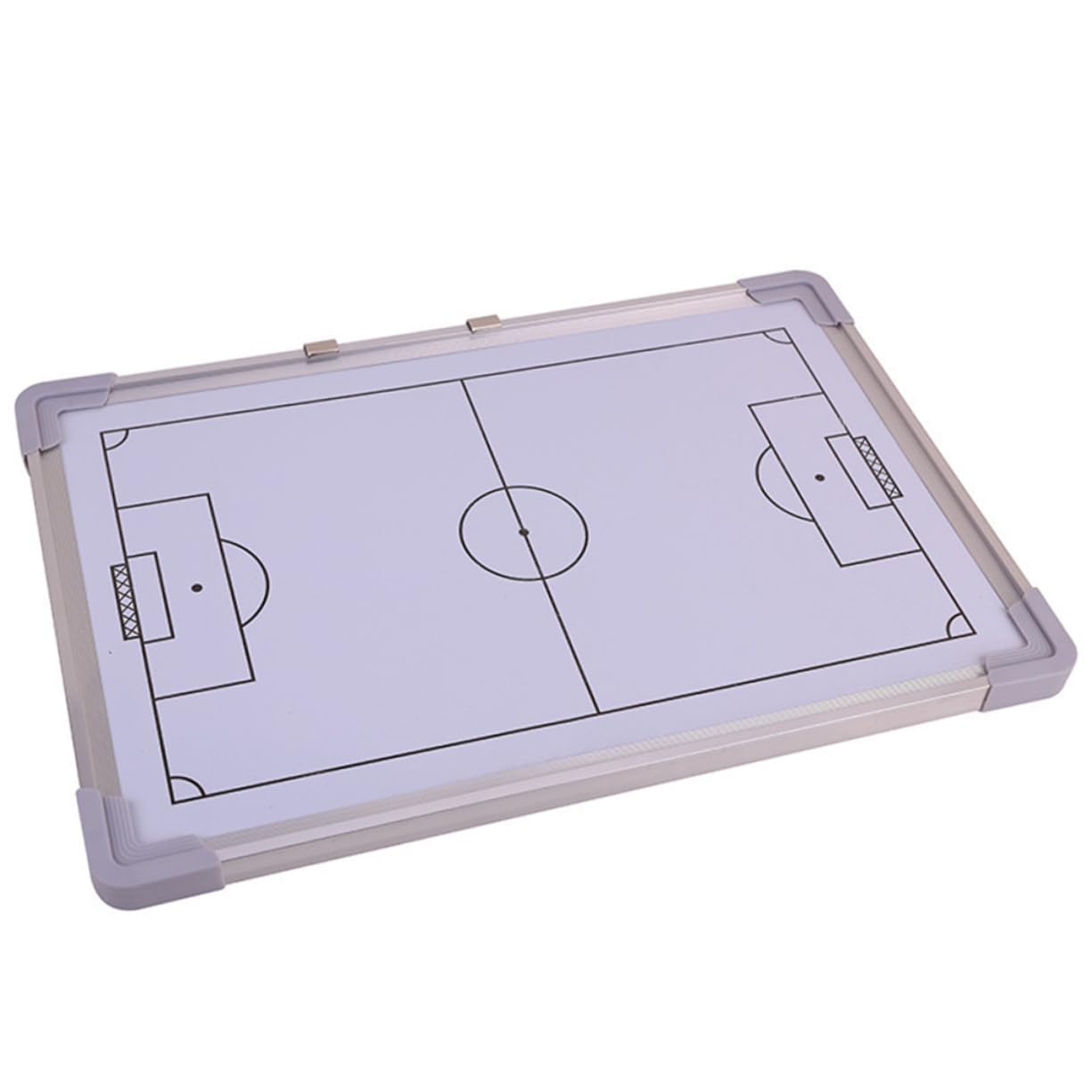 CORHAD 1 Set Aluminum Alloy Football with Fridge Magnets Eraser Marker Portable Hangable Training Board for Match Strategy Player Engagement