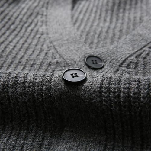 Men Winter Sweater Cardigan Thick Slim Fit Knitwear Warm Casual Cardigan2