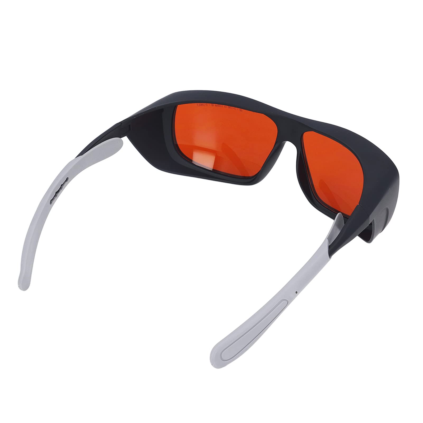 Laserowe okulary ochronne dla długości fali 180–540 nm i 750–1100 nm, gogle ochronne PC z szybką reakcją na światło i wysokim tłumieniem, ochrona oczu z białą ramką dla techników