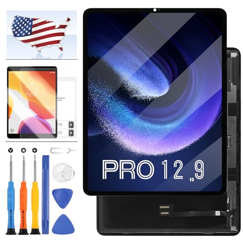 for iPAD Pro 12.9 5th Gen 2021 Screen Replacement A2379 LCD for IPAD PRO 12.9 5TH Generation Digitizer A2641 A2642 LCD Display Touch Screen Digitizer Assembly Kits with Tepmered Glass +Tools
