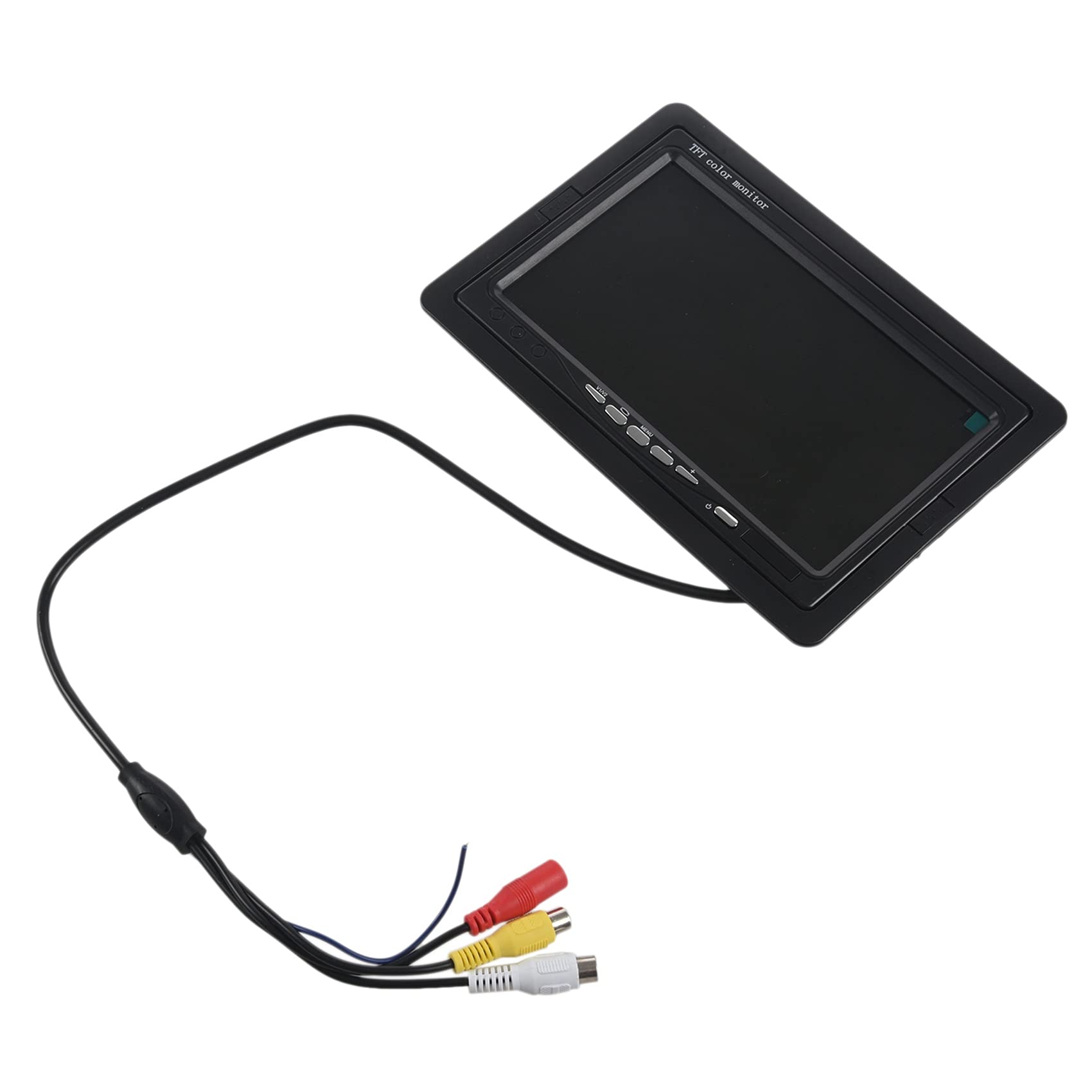 Trjgtas 3 monitores TFT LCD a color HD de 12 V-24 V de 7 pulgadas para cámara trasera CCTV de coche