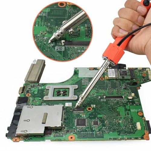 Image of Inditrust Electric Desoldering Iron Pump 40W Dual Purpose Solder Melting & Sucker Tool, Round Tip, Sucking & Melting Desolder Pump for PCB Repair, Electronic Components, DIY Soldering Tool