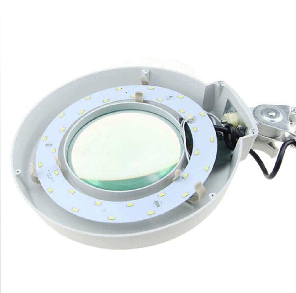 Lupa Manos Libres con Luces LED, Lupa de Escritorio 10x para joyeros, Ideal para Escritorio, Mesa y Caballete.