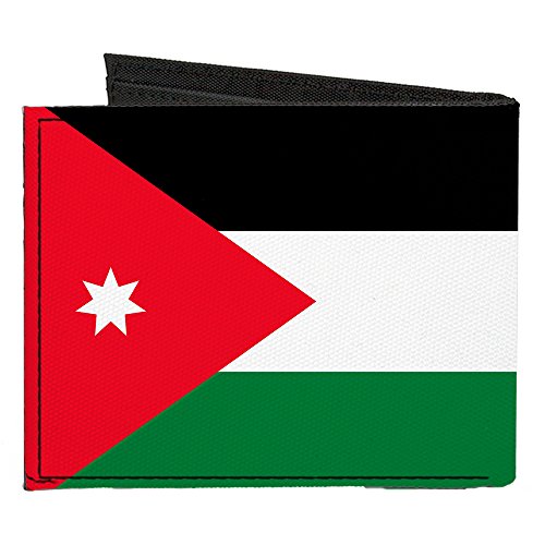 Buckle-Down Canvas Bi-fold Wallet-Jordan Flag2