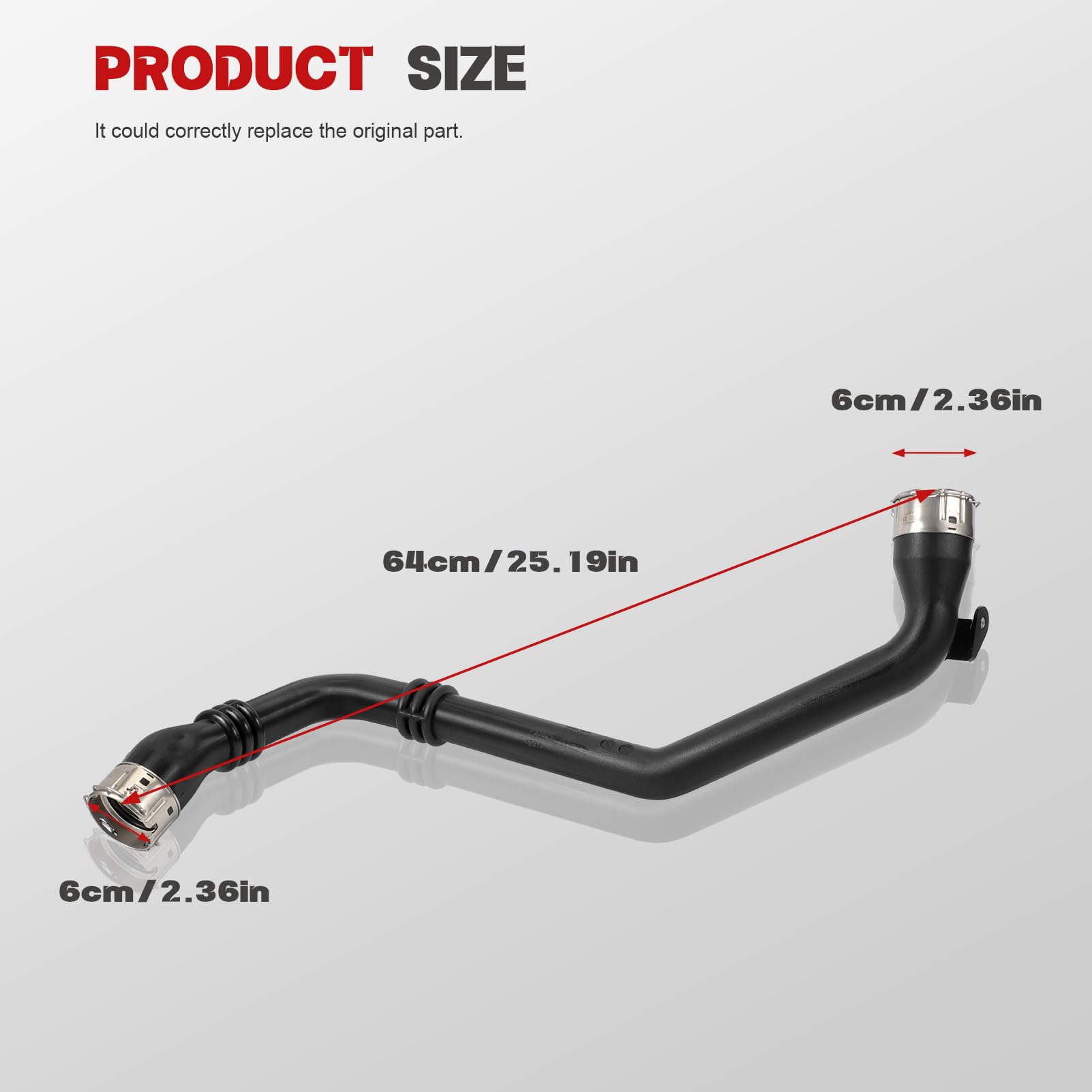 KASturbo Manguera turbo de aire de carga para Nissan NV200 Evalia 1.5 dCi de repuesto para 144601KB2D