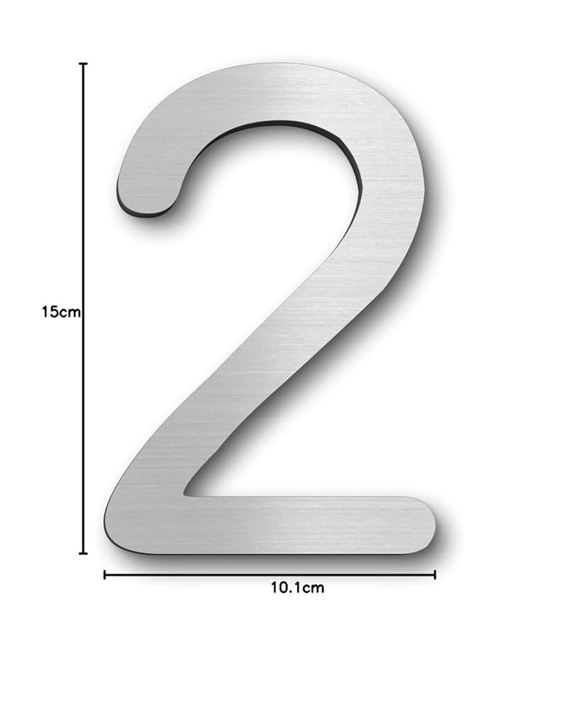 ✳︎超激レア盤✳︎ S-WORD Amazon.co.jp: かたちラボ 階数表示 プレート 2 ニ ステンレス調