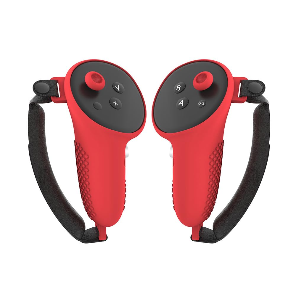 Custodia in Silicone VR da 12 Pezzi, Set di coperture in Silicone Coperture per Controller, Copertura per Il Viso, Copertura per Guscio VR per Meta-Quest 3/Oculus