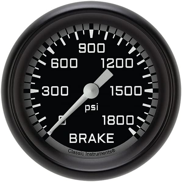 Classic Instruments AX367GBPF AutoCross Gray 2-5/8" Brake Pressure Gauge