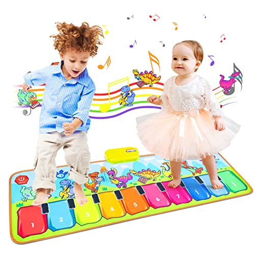 Love&Mini Musical Mat, 43.3" Dinosaur Animal Keyboard Touch Dance Play Blanket Toy Mat Baby Toys For 1+ Year Old Girls And Boys Gifts #TOP7