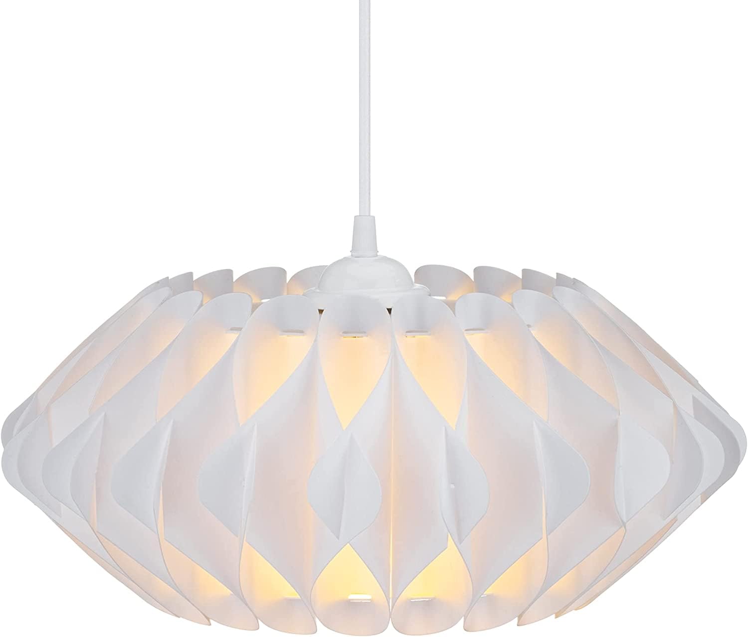 Alvia Pleated Ribbon Puzzle Lampshade - 25Cm Diameter Diy Ceiling Light Lamp Shade - Design