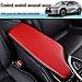 Kakash Custom Interior Accessories for Lexus UX 200 250h 2019 2020 2022 2023 Leather Center Console Cover Armrest Pad,Waterproof Anti-Scratch Protector Your Armrest(Red+Black)