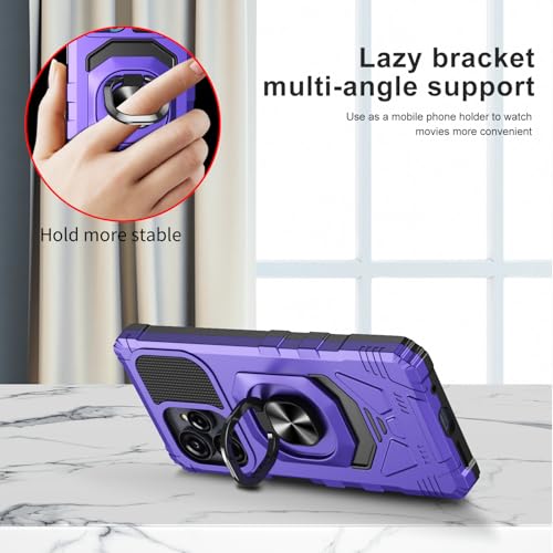 Coque BLU View Speed Ultra 5G violette de qualité supérieure avec verre - 5