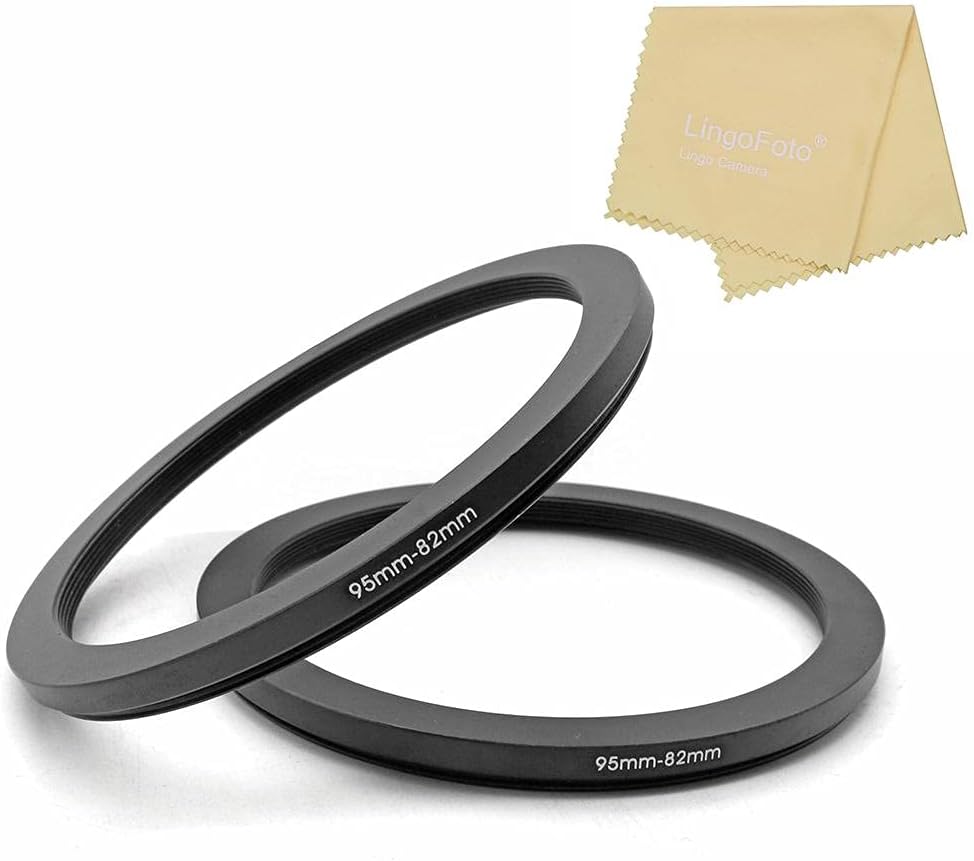 95 to 82mm Metal Step Rings, 95mm to 82mm Step Down Ring Filter Ring Adapter for