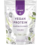 Vitatú | Proteina vegana en polvo 24 g de Proteina vegetal por porcion, Sin azucar añadida, sin g...