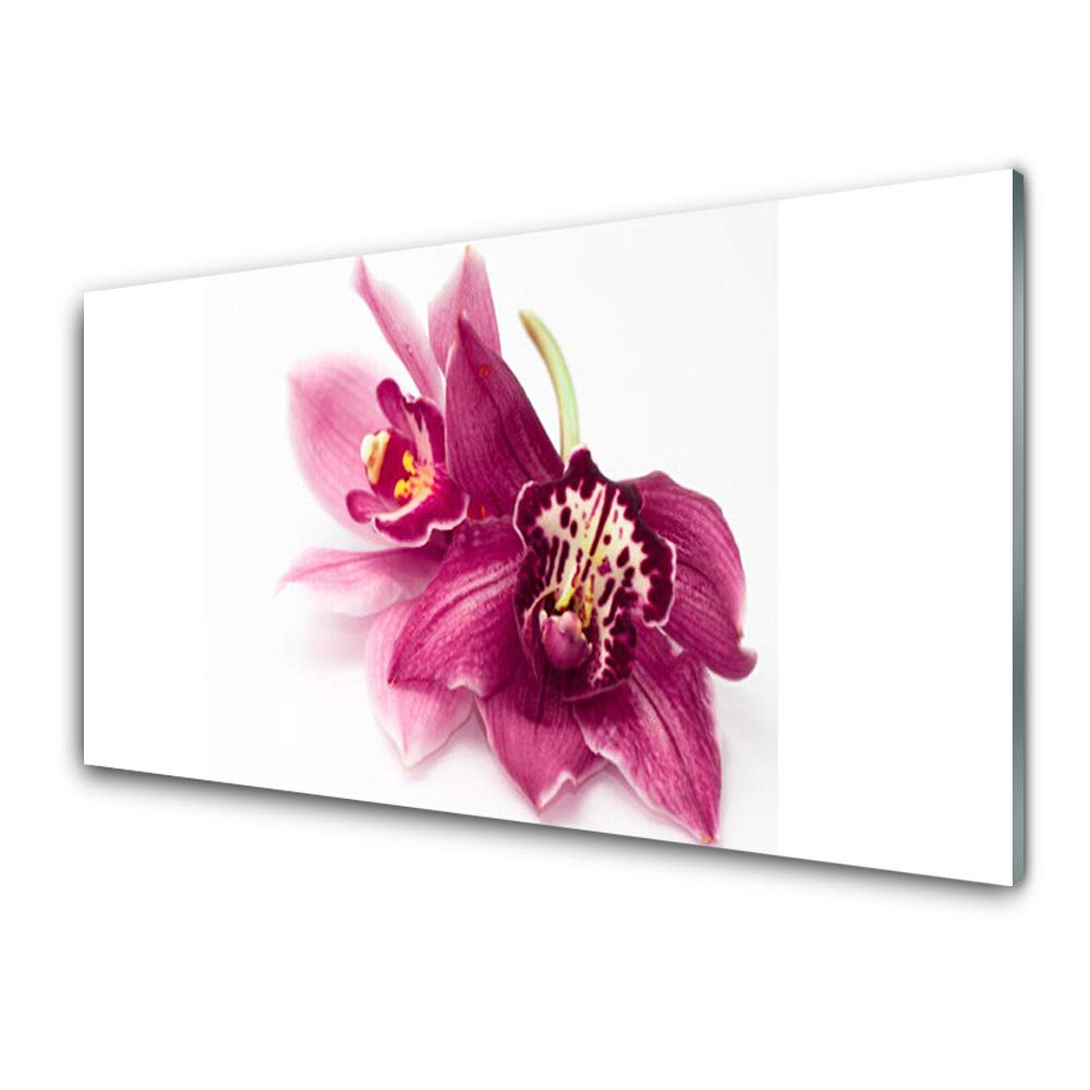 Tableau en verre fleurs Tulup 100x50cm idéal pour illuminer votre salon ou votre chambre