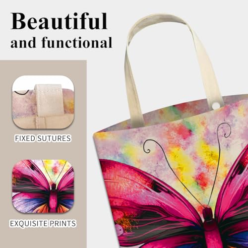 Image of Car Trash Can, Cute Car Trash Bag, Hanging Car Organizer and Storage Bag, Trash Bin for Car Accessories, Vehicle, Travelling, Camping Cute Purple Butterfly