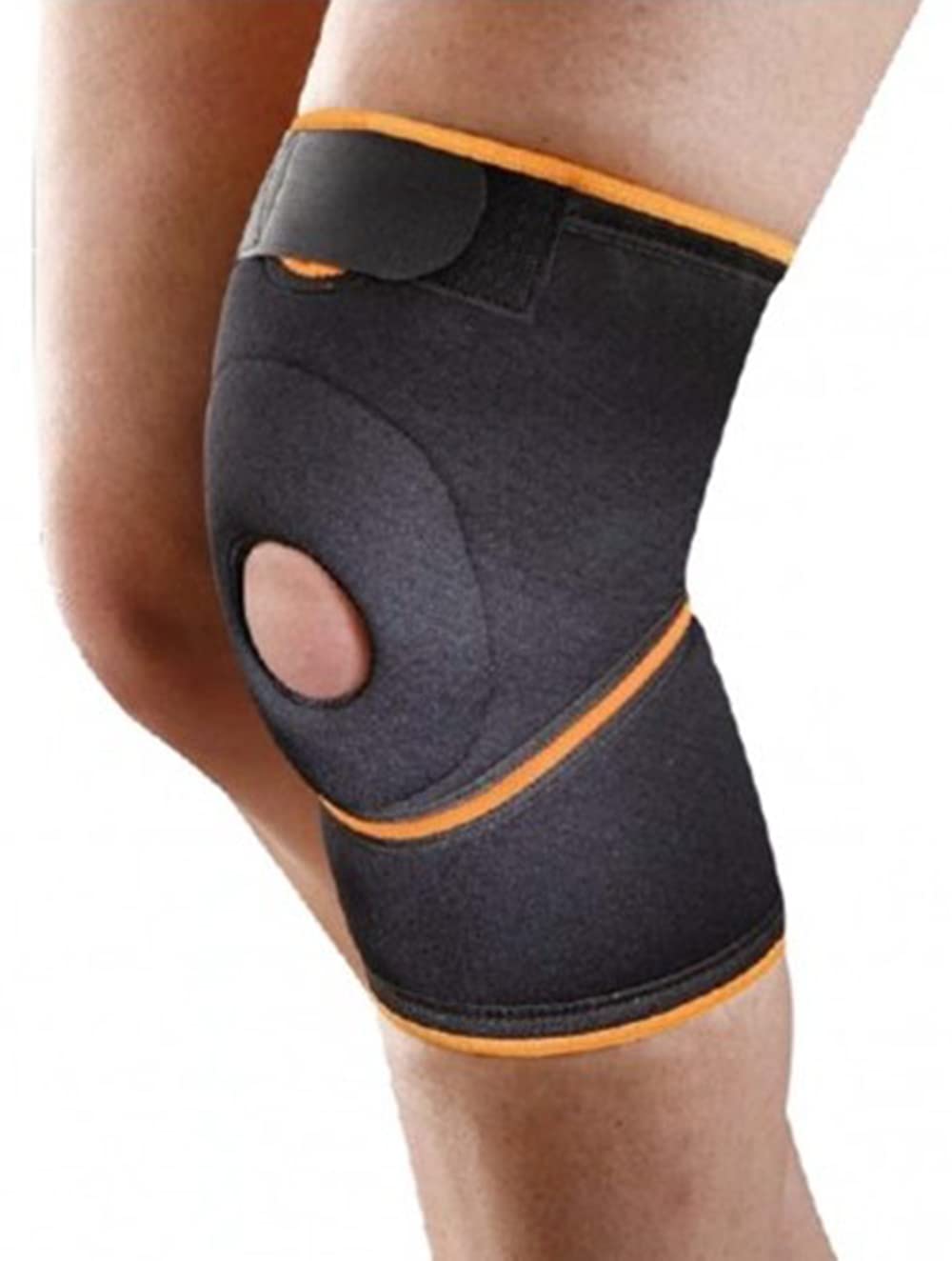 Orione Safte Ginocchiera Neoprene con foro supporto rotuleo NERO Size L