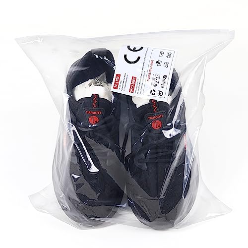 Foto von ZOEASHLEY Sicherheitsschuhe Herren Damen Wasserdicht Arbeitsschuhe Leicht Atmungsaktiv Schutzschuhe Stahlkappenschuhe Schwarz021 43