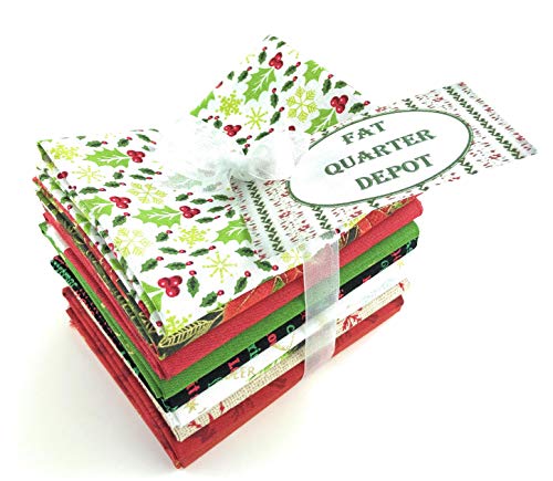 Assorted Christmas Fat Quarters 10 Pieces 18