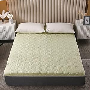 Effen kleur vloermatras Japanse futon matras oprolbare Tatami vloermat opvouwbaar bed draagbare camping matras slaapmat vloer ligstoel bank bed Twin size, groen, 90 × 200 cm
