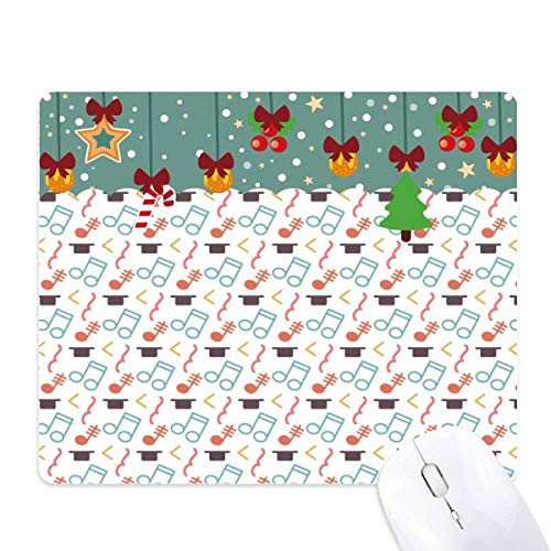 Tapis de souris en caoutchouc antidérapant Tensive blanc avec notes de musique