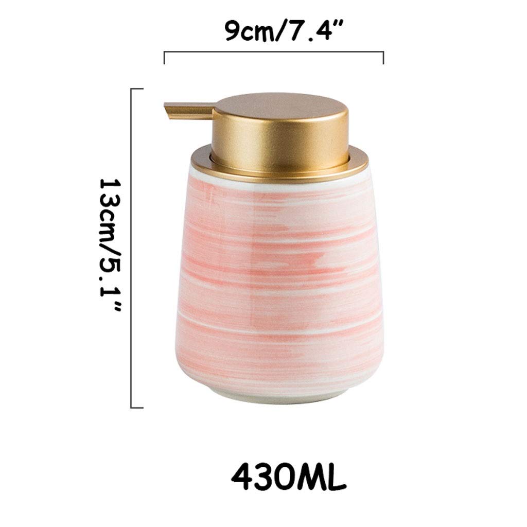 MYBA Seifenspender, Keramik, Seifenspender, Lotion-Flasche, Pumpe, nachfüllbar, Handseifenspender, Pumpe für Badezimmer, Arbeitsplatte, Küchenspüle (Farbe: 3 Stück)
