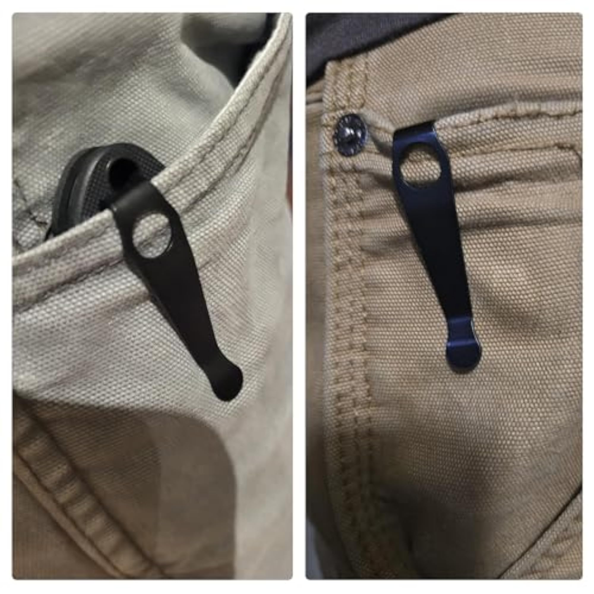 Deep Carry Pocket Clip for Spyderco Para 3, Paramilitary 2