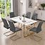 55''golden-white + Darkgrey Chairs