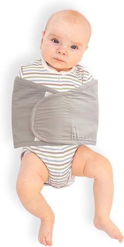 Manta para brazos de bebé, envoltura ajustable para recién nacidos y bebés, diseño de doble ala que asegura cómodamente solo los brazos, algodón