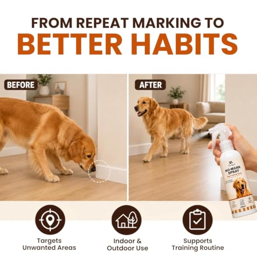 Image of No-Mark Dog Repellent Spray for Pee & Poop, Indoor & Outdoor, 200ml (Pack of 3)