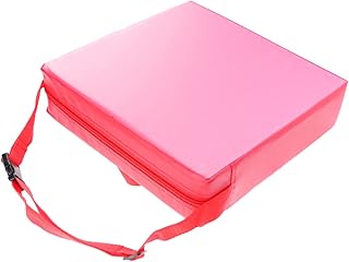 ibasenice Cadeira Portátil Para Crianças Cadeiras Altas De Viagem Para Bebês Assento Elevatório Para Cozinha Almofadas Para Cadeiras Altas De Bebê Cadeira De Jantar Vermelha