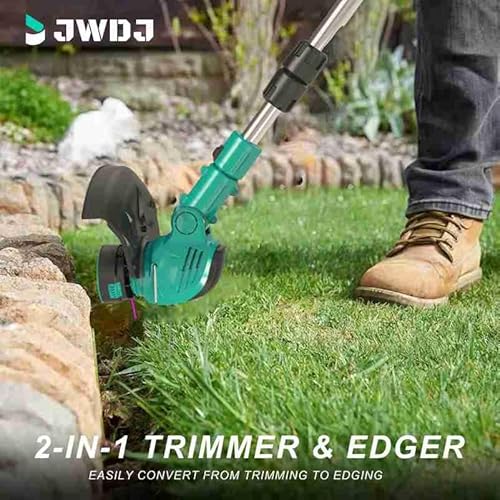 Jwdj Cordless Strimmer Upgraded 9-Inch Straw Rope 21V Battery Grass Trimmer For Lawn Trimmingtwigsbrush Cutting (Grass Trimmers - K80 '') - 8
