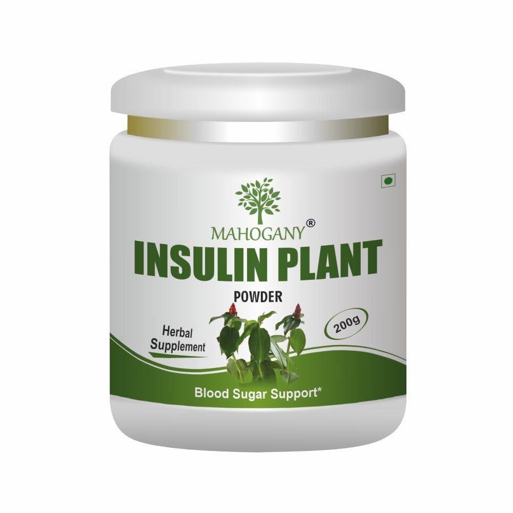 Mahogany Insulin Plant (Costus Igneus) Powder 200g- Diabetes Care Supplement- Controls Blood Sugar
