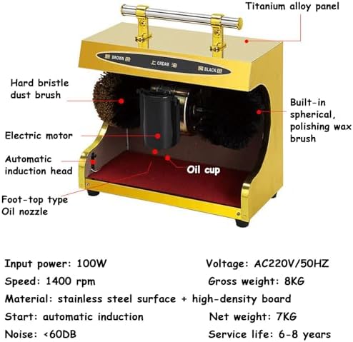 Automatic Electric Shoe Shine Machine - Induction Cleaning Device for Home & Commercial Use, Efficient & Convenient Shoe Care Solution, Fast & Easy Shine Maintenance