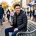 Calvin Klein Herren San Gabriel gewebt Jacke - Anthrazit/Schwarz - L